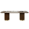 ACME Willene Ceramic Top & Dark Oak Dining Table with Ceramic Top Model DN03305