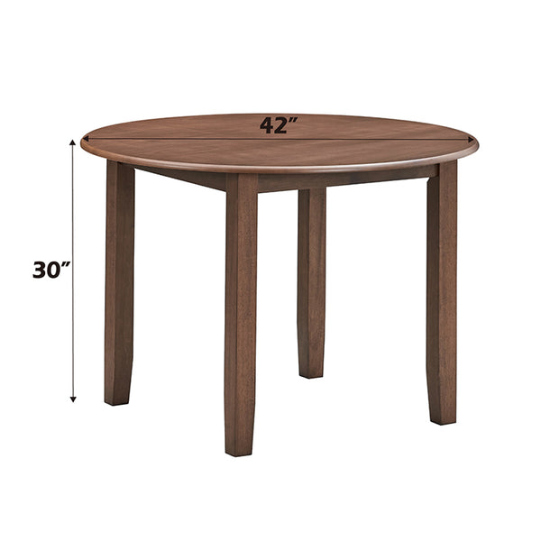 ACME Ferris Brown Round Dining Table Model DN03340