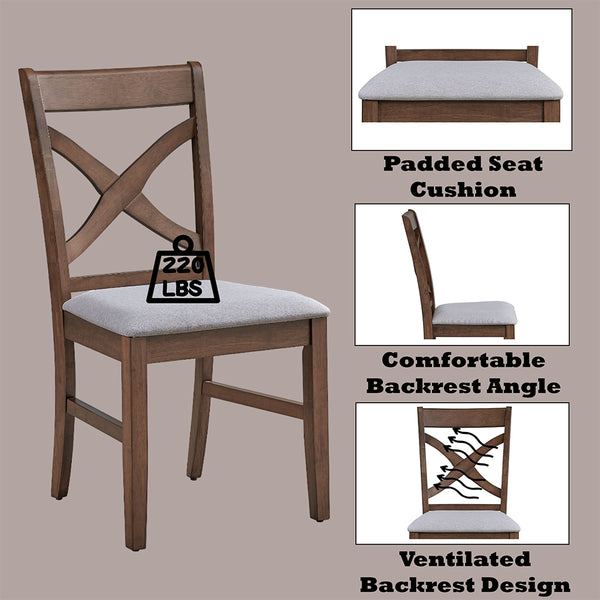 ACME Ferris Brown Side Chair (Set-2) Model DN03341