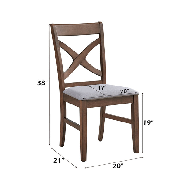 ACME Ferris Brown Side Chair (Set-2) Model DN03341