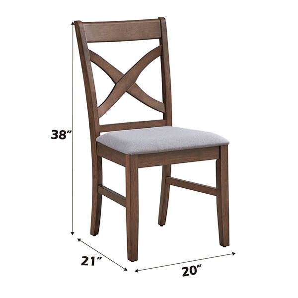 ACME Ferris Brown Side Chair (Set-2) Model DN03341