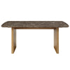 ACME Jaramillo Natural Marble Top & Natural Dining Table Model DN03465