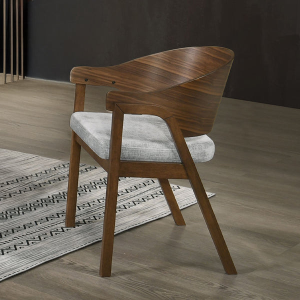 ACME Hoyte Walnut Arm Chair (Set-2) Model DN03487