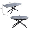 ACME Hester Ceramic Top & Black Dining Table Model DN03685