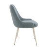 ACME Laela Blue Boucle & Bone White Side Chair (Set-2) Model DN03696