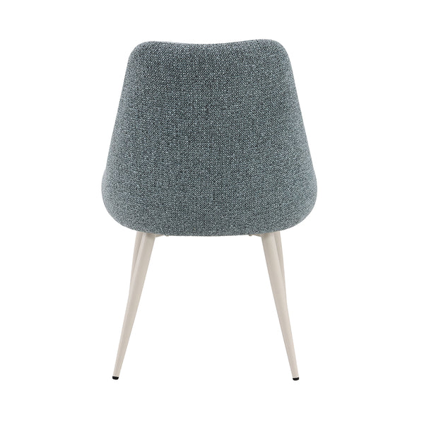 ACME Laela Blue Boucle & Bone White Side Chair (Set-2) Model DN03696