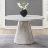 ACME Kacey Engineered Stone Round Dining Table Model DN03715
