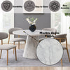 ACME Kacey Engineered Stone Round Dining Table Model DN03715