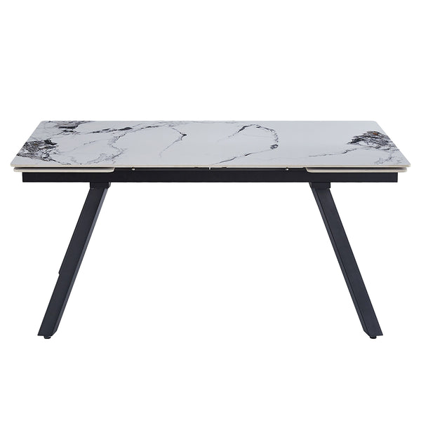 ACME Damita Ceramic Top & Black Dining Table Model DN03735