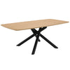 ACME Lawton Natural & Black Dining Table Model DN03765