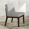 ACME Edwyn Gray Linen & Espresso Side Chair (Set-2) Model DN03931