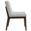 ACME Edwyn Gray Linen & Espresso Side Chair (Set-2) Model DN03931