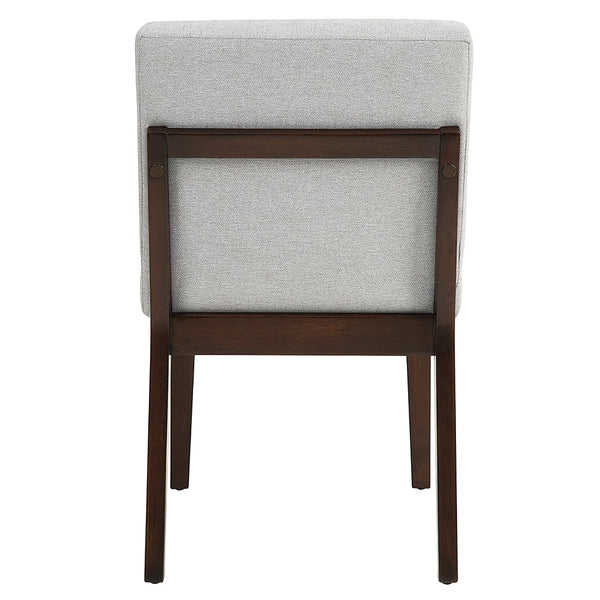 ACME Edwyn Gray Linen & Espresso Side Chair (Set-2) Model DN03931