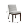 ACME Edwyn Gray Linen & Espresso Side Chair (Set-2) Model DN03931