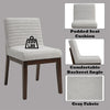 ACME Edwyn Gray Linen & Espresso Side Chair (Set-2) Model DN03931