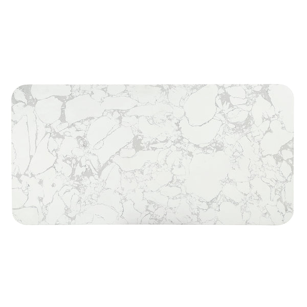 ACME Clayten Engineering Marble Top & Espresso Dining Table with Marble Top Model DN03940