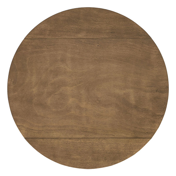 ACME Damica Walnut Round Dining Table Model DN04030