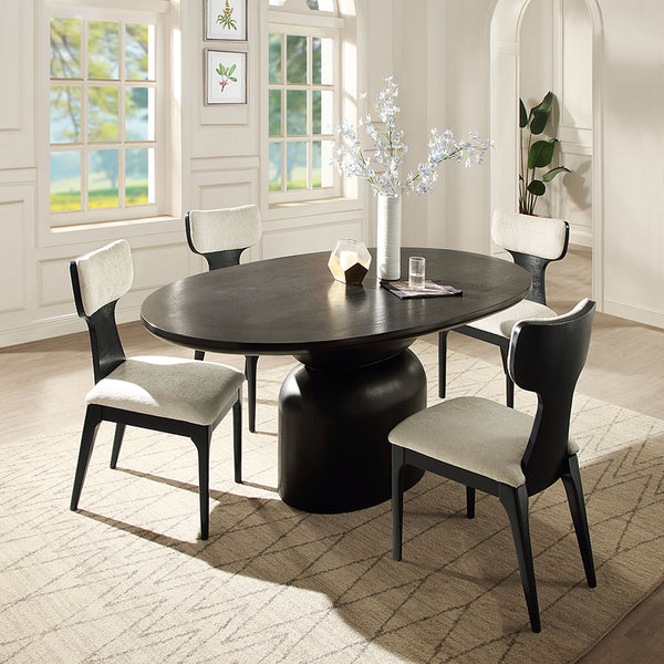 ACME Marioly Ash Black Dining Table Model DN04065