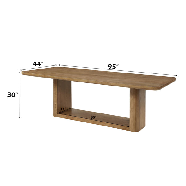 ACME Zoey Oak Dining Table Model DN04075