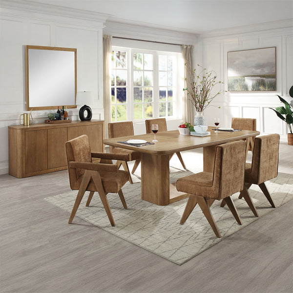 ACME Zoey Oak Dining Table Model DN04075