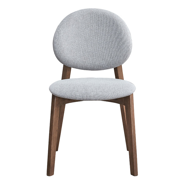 ACME Hadasa Light Gray Linen & Walnut Side Chair (Set-2) Model DN04166