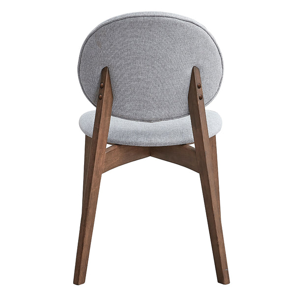 ACME Hadasa Light Gray Linen & Walnut Side Chair (Set-2) Model DN04166