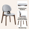 ACME Hadasa Light Gray Linen & Walnut Side Chair (Set-2) Model DN04166