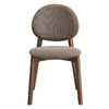 ACME Hadasa Light Brown Linen & Walnut Side Chair (Set-2) Model DN04167