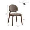 ACME Hadasa Light Brown Linen & Walnut Side Chair (Set-2) Model DN04167