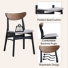 ACME Rebi Gray Linen Walnut & Black Side Chair (Set-2) Model DN04181