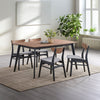 ACME Rebi Gray Linen Walnut & Black Side Chair (Set-2) Model DN04181