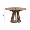 ACME Seda Walnut Round Dining Table Model DN04190