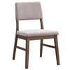 ACME Seda Dusty Mauve Corduroy & Walnut Side Chair (Set-2) Model DN04191