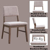 ACME Seda Dusty Mauve Corduroy & Walnut Side Chair (Set-2) Model DN04191