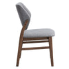 ACME Sarha Light Gray Linen & Walnut Side Chair (Set-2) Model DN04196