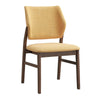 ACME Sarha Yellow Linen & Walnut Side Chair (Set-2) Model DN04197