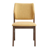 ACME Sarha Yellow Linen & Walnut Side Chair (Set-2) Model DN04197