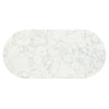 ACME Zayn White Natural Marble Top & White Dining Table Model DN04205