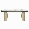 ACME Cora Ceramic Top & Golden Champange Dining Table Model DN04295