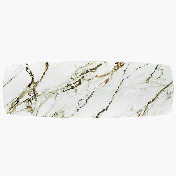 ACME Cora Ceramic Top & Golden Champange Dining Table Model DN04295