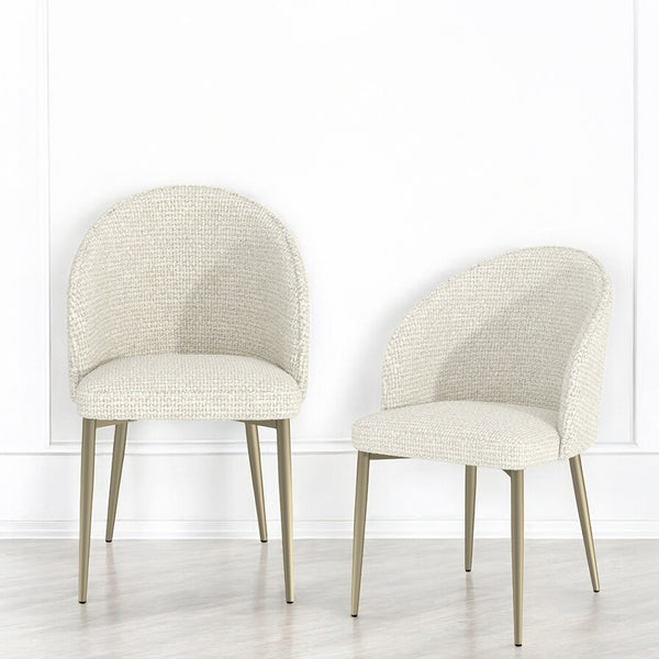 ACME Cora White Fabric Side Chair (Set-2) Model DN04297