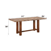 ACME Gilsea Brown Dining Table Model DN04395