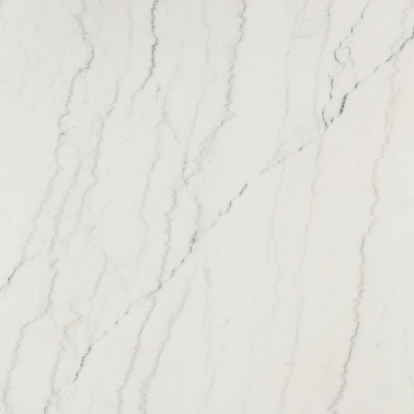 ACME Edwyn White Natural Marble Top & Espresso Round Dining Table Model DN05205