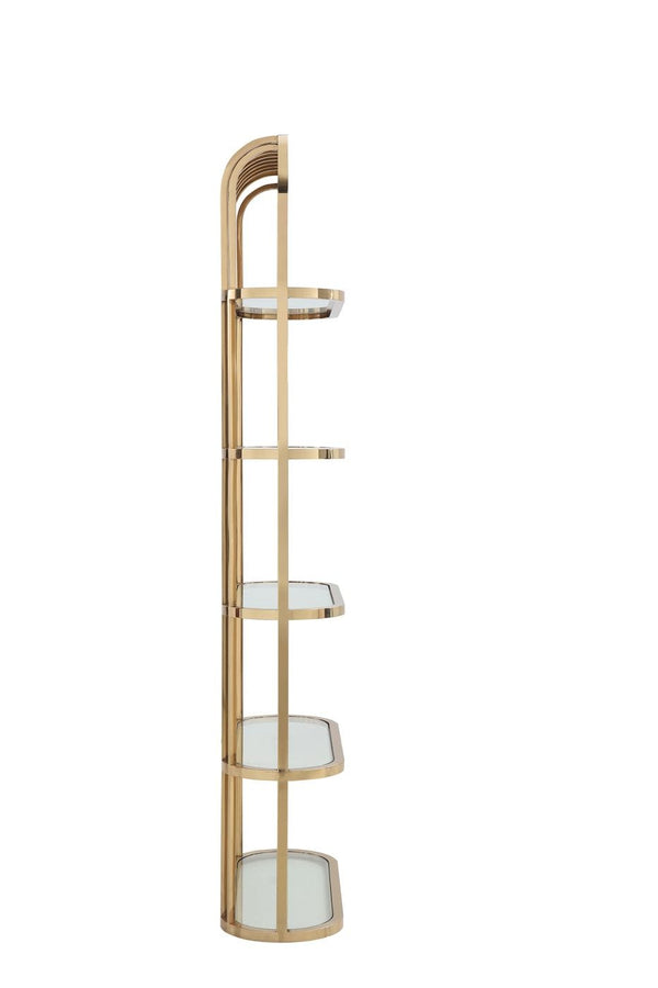 Modrest Doral Clear Glass & Gold Shelf Model VGZAZWJ118-GLD