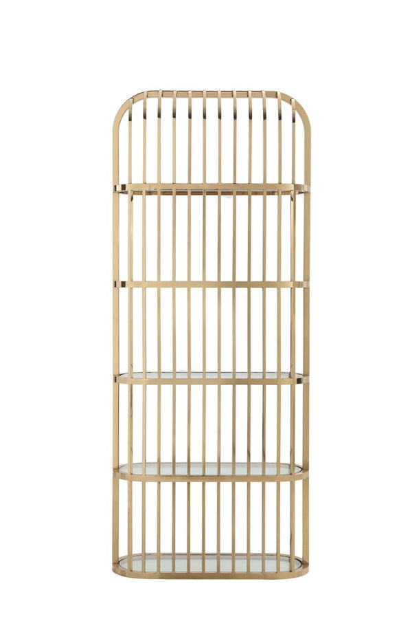 Modrest Doral Clear Glass & Gold Shelf Model VGZAZWJ118-GLD