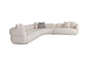 Divani Casa Drayton Modern Off White Fabric Sectional Sofa Model VGOD-DY-23060-OFF