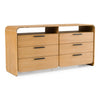 Dresden Modern Natural Acacia 2-Drawer Nightstand Bedroom Set