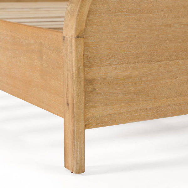 Dresden Modern Natural Acacia Bed