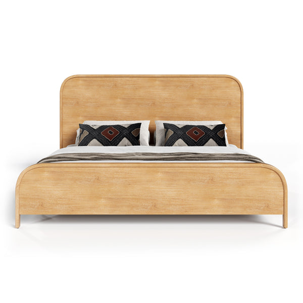 Dresden Modern Natural Acacia Bed
