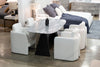 Modrest Colbert Modern Black & White Marble Dining Table Model VGNR-NI90065